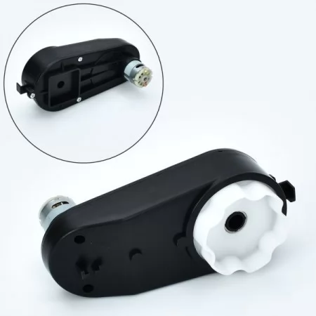 Редуктор в сборе с мотором M 6129- GEAR BOX до джипу M 6129, 6V, RPM17000, отвір під вісь 10мм