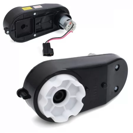 Редуктор в сборе с мотором M 6236-GEAR BOX к джипу М 6236, 12V, RPM 16000, отверстие под ось10мм, длина 17см