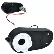Редуктор у зборі з мотором M 6277-GEAR BOX до електрокарти M 6277, 12V, RPM20000, отвір під вісь 10мм, длина 17см