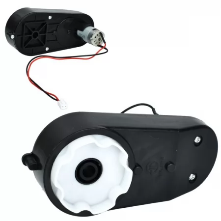 Редуктор у зборі з мотором M 6277-GEAR BOX до електрокарти M 6277, 12V, RPM20000, отвір під вісь 10мм, длина 17см