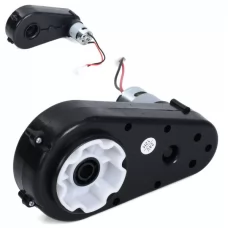 Редуктор в сборе с мотором M 6312-GEAR BOX к джипу M 6312, 24V, RPM 12000, 200W, отверстие под ось 12мм, длина 18,5см