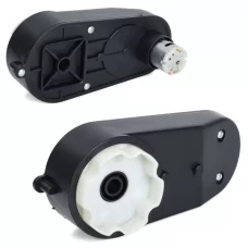 Редуктор в сборе с мотором M 6526-GEAR BOX к мотоциклу M 6526, 6V, RPM15000, отверстие под ось 10мм, длина 17см